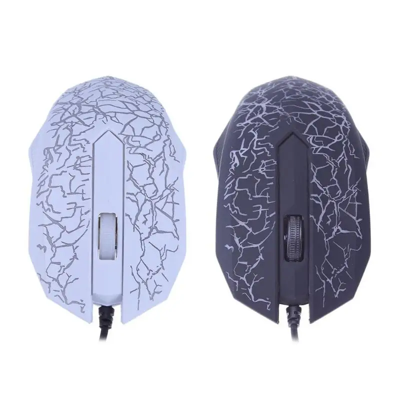 Проводная USB порт 3 клавиши 2400DPI оптическая игровая мышь с RGB подсветкой для ПК
