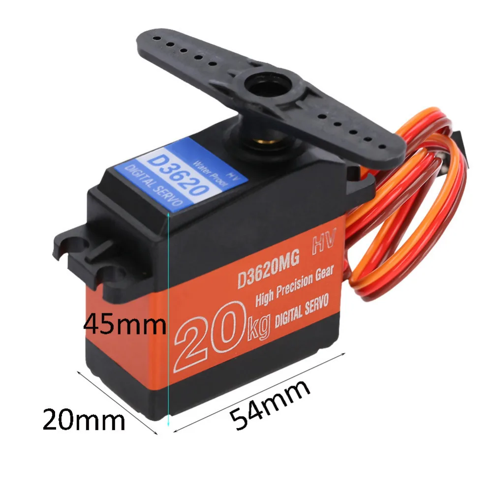 HDKJ D3620/3625 RC сервопривод 20/25 кг металлическая Шестерня цифровой водонепроницаемый