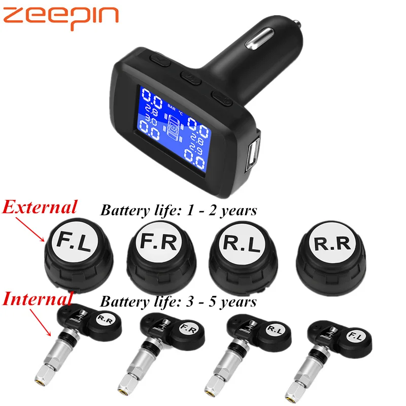 Умная Автомобильная TPMS система контроля давления в шинах электронная сигарета