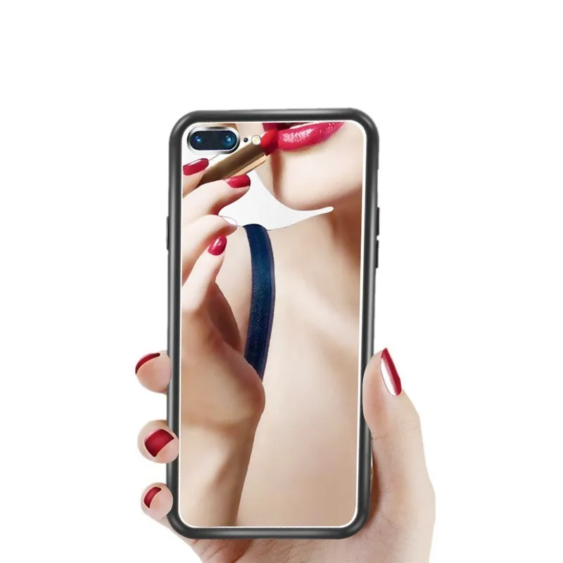 Зеркальный чехол для телефона Iphone 7 XR XS Max 8 6S Plus Мягкий Роскошный брендовый