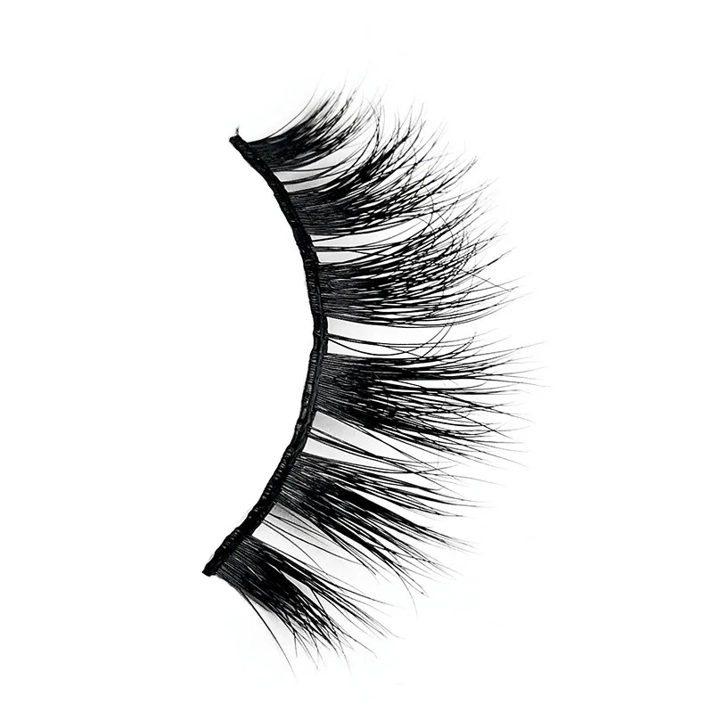 Ручной 3d норковые накладные ресницы натуральный длинный светильник телесный вид