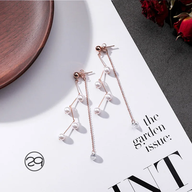 Новые полые длинные Подвесные серьги в форме сердца милые геометрические