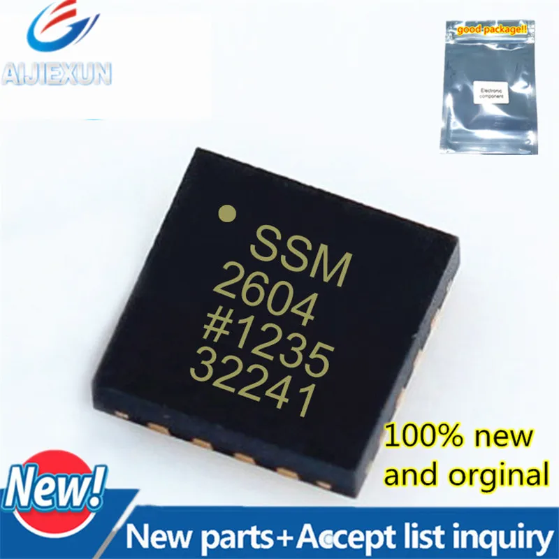 

2 шт. 100% новый и оригинальный SSM2604CPZ-REEL QFN20 шелкография SSM2604 низкомощный аудио кодек в наличии