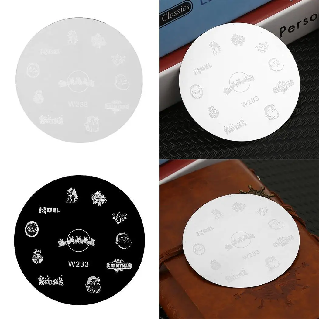 Напечатанные декорации Рождество мода 7 см гвоздь 2 нержавеющая серебро сталь