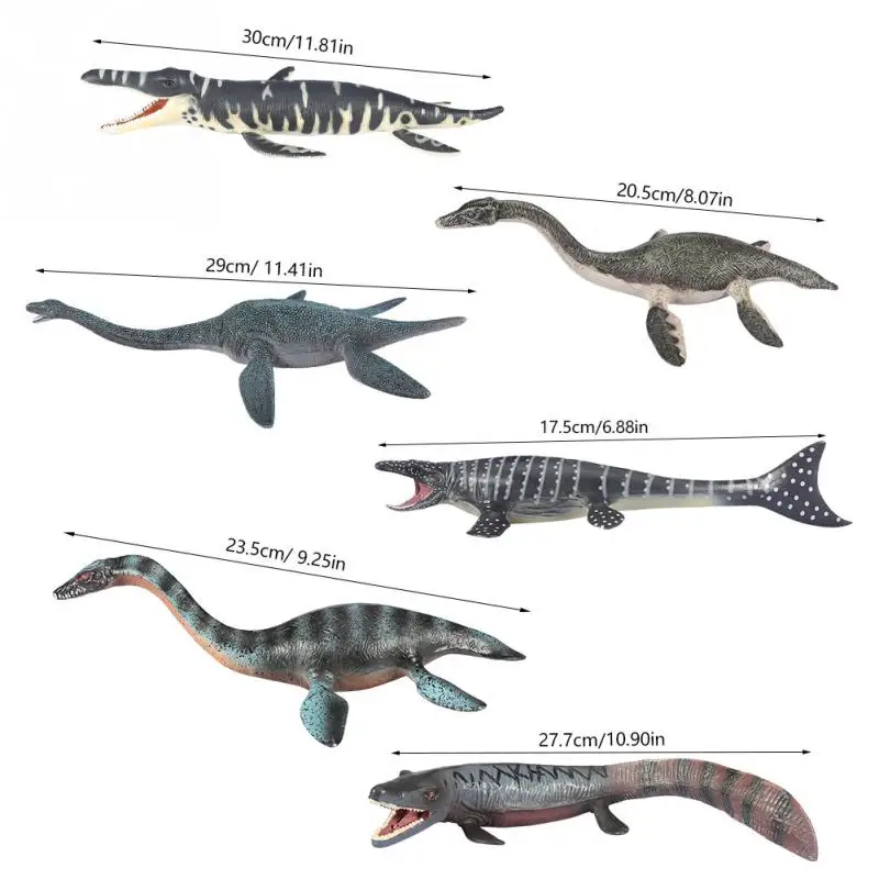 Пластиковые динозавры модель игрушки прочный эмуляция Plesiosaur Liopleurodon Mosasaur Tylosaurus модель игрушки для детей обучающий инструмент