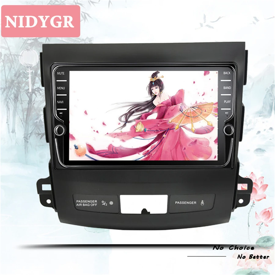 Автомобильный dvd радиоплеер Android 10 0 для мультимедиа Mitsubishi Outlander 2008 2014 Peugeot 4007 Citroen