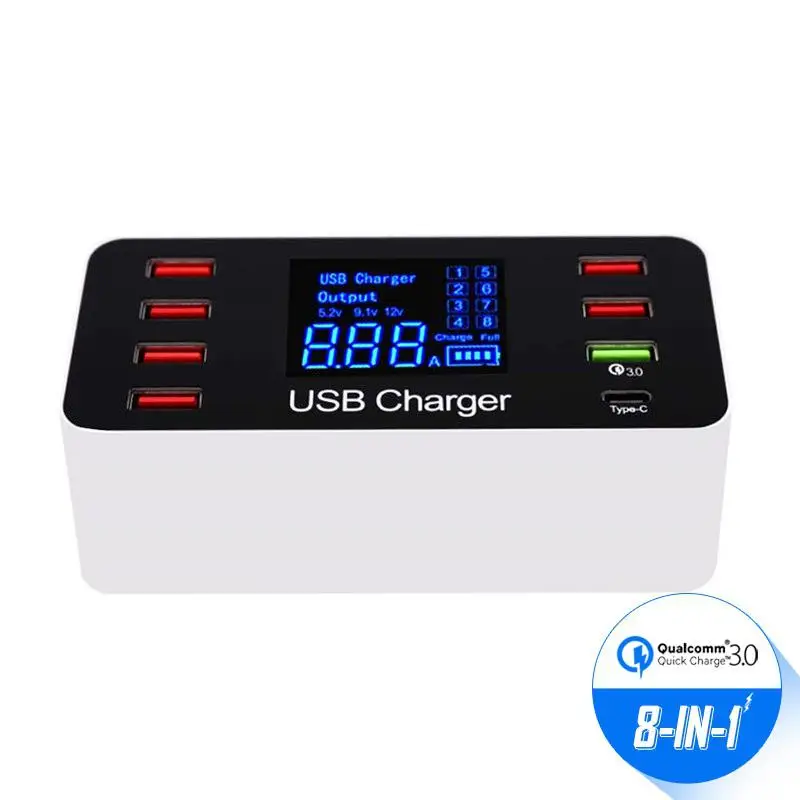 8 портов мульти быстрое USB зарядное устройство Быстрая зарядка 3 0 несколько
