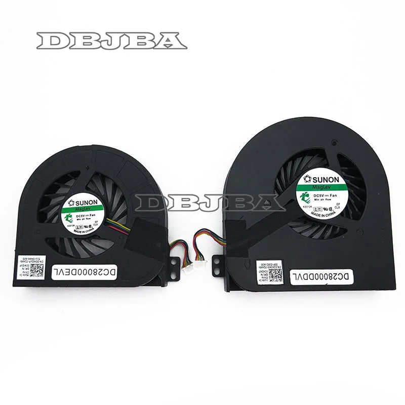 Охлаждающий вентилятор для ноутбука Dell Precision M4800 Series CPU + GPU Fan P/N: 00WGVF DC28000DEVL & 02K3K7