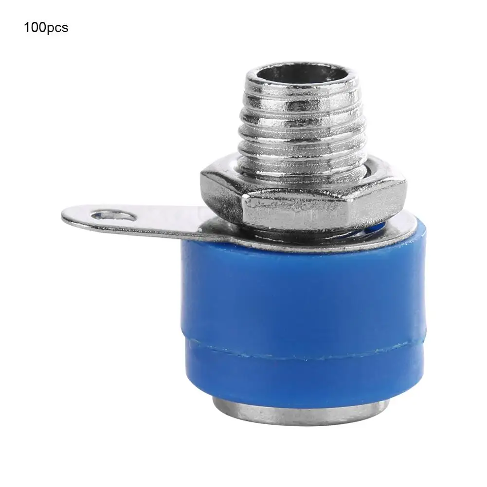 100 шт. 4 мм изолированные защитные штекеры для динамика|Соединители| |