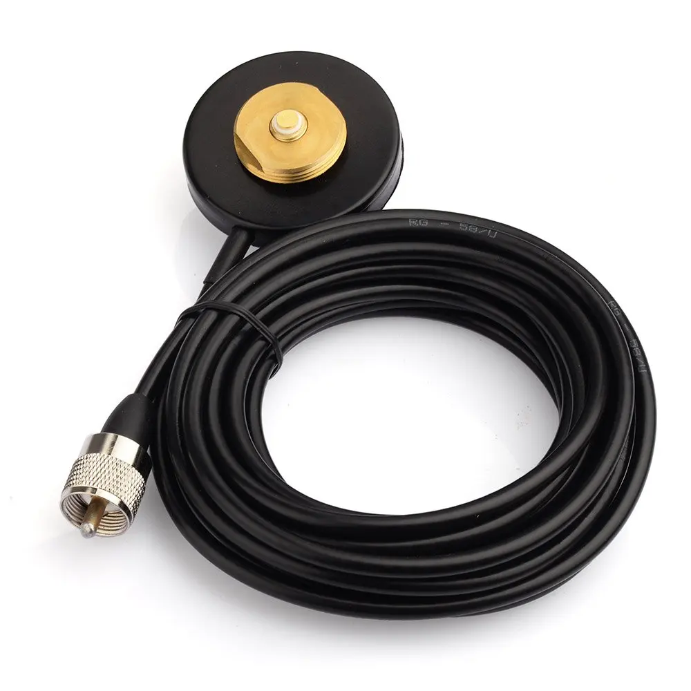 Vhf Uhf 136-174Mhz 400-470Mhz Cb Radio Nmo Mount Pl-259 Male Connector Magnetic Base Antenna For Vehicle Car Truck Marine Boat | Автомобили