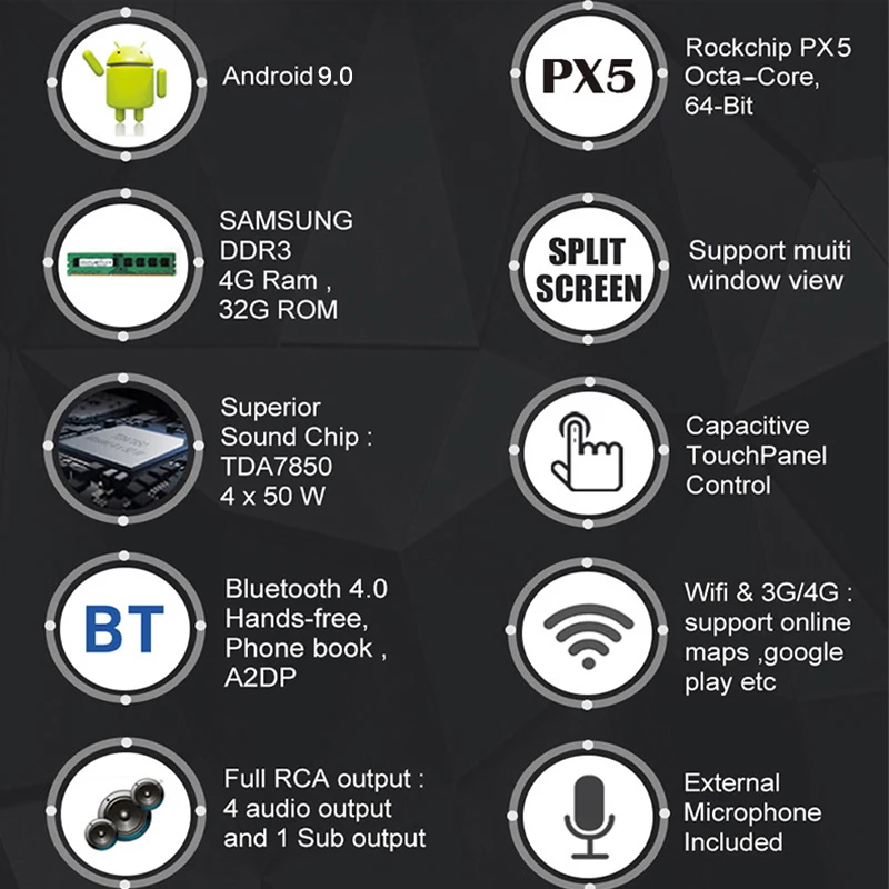 Android 9 0 Автомобильный GPS dvd-плеер для toyota Alphard 2015-2018 с восьмиядерным 4 + 64 Гб DSP Авто
