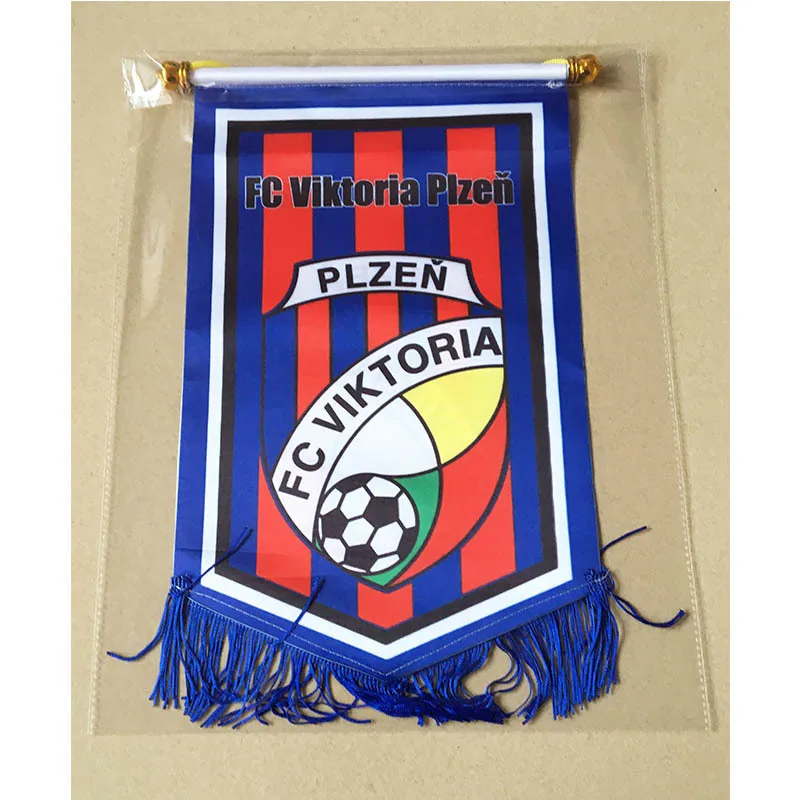 Чешская Республика FC Viktoria Plzen 30 см* 20 см размер двойные стороны рождественские украшения для дома флаг-Вымпел подарки