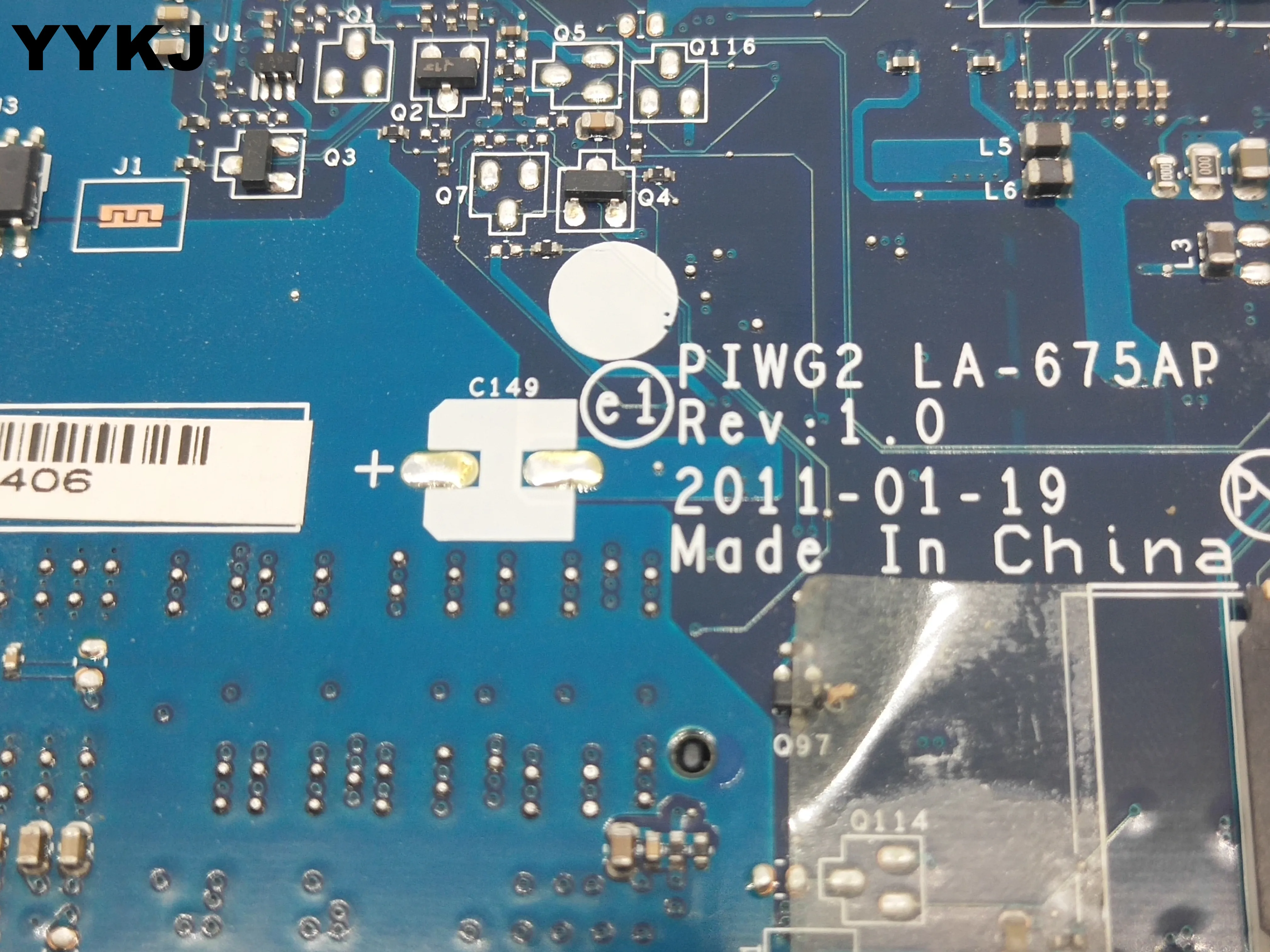Материнская плата для ноутбука Lenovo G570 4IMFG PIWG2 LA 675AP HM65 материнская 11S102001065