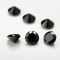 100pcslot 0 8mm3 5mm round shape loose cz stone black color aaaaa cubic zirconia synthetic gems for jewelry diy stone