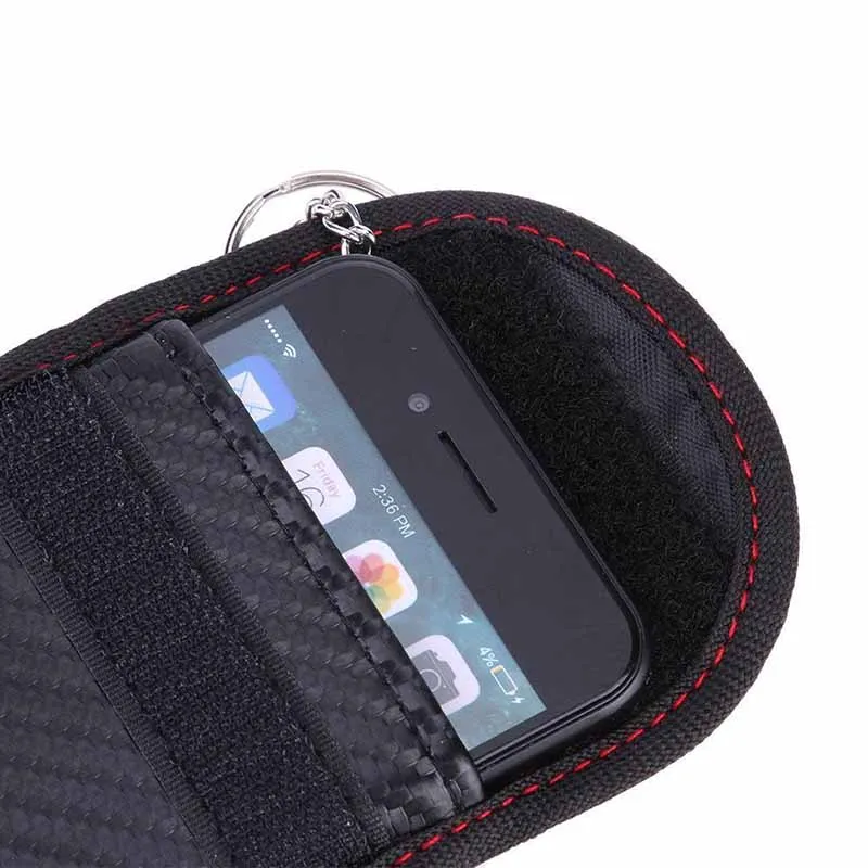 Чехол-блокиратор для автомобильных ключей Faraday Cage Fob Pouch Keyless RFID защитная сумка |