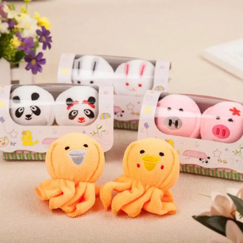4 Styles Cute Animal Compressed Travel Towel Set Gift With Embroidery Cotton Panda Pig Towels Bath Couple Wear S3 | Дом и сад