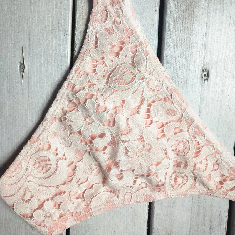 Женский купальник с блестками и стразами бикини пуш апом пикантный на бретельках