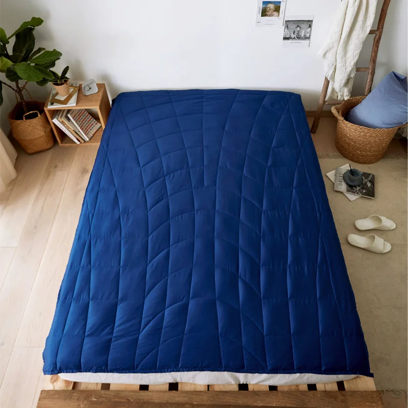 

Утяжеленное одеяло из 100% хлопка, гравитационное одеяло, одеяло для помощи при сне и давлении, одеяло для снятия бессонницы, Gravity54