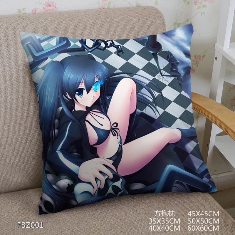 Японское аниме Black Rock Shooter домашний текстиль двухсторонняя квадратная подушка