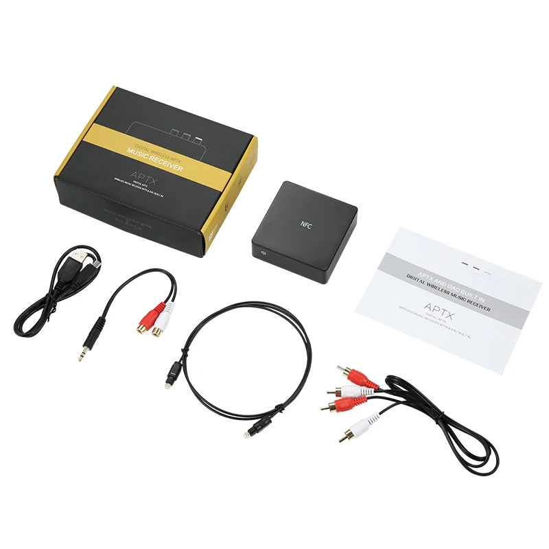 LEORY NFC HiFi Цифровой беспроводной bluetooth приемник адаптер 4 0 аудио стерео без потерь