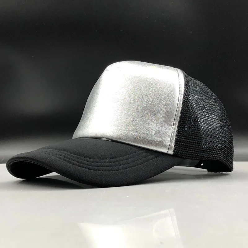 Простая мужская бейсболка летняя сетчатая Кепка Snapback Повседневная Спортивная с