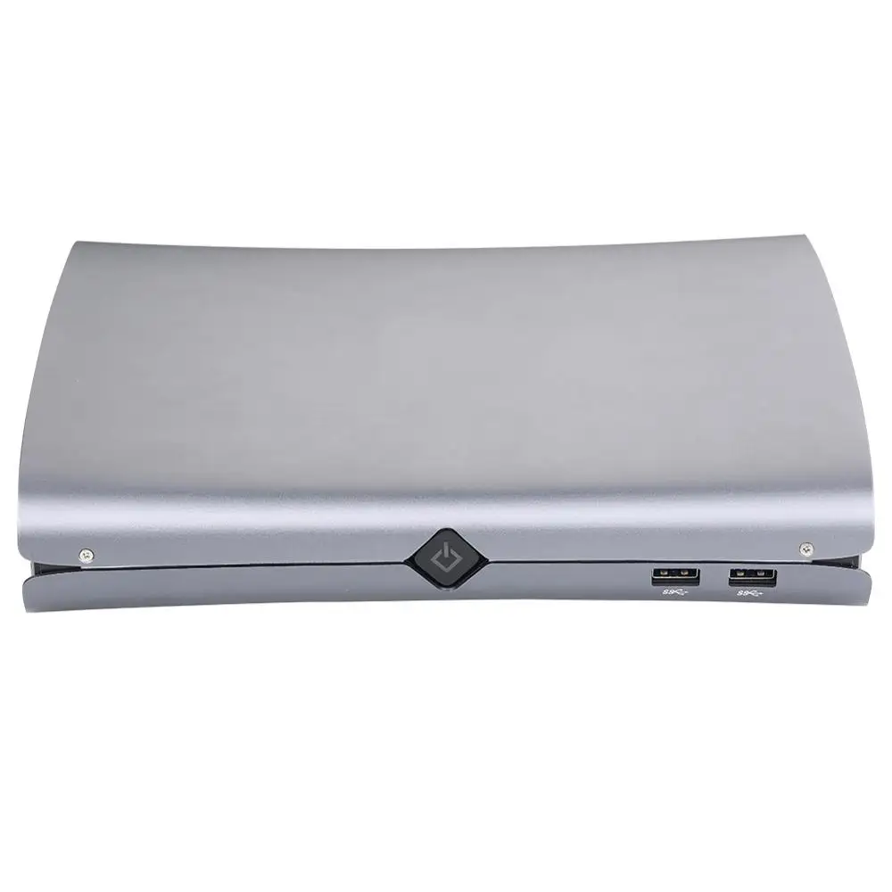Вентилятор 4K Mini PC Intel Core I5 6300HQ Windows 10/Ubuntu серебристый [HUNSN BA01L] (WiFi/1HD1. 4/1DP1. 2/2USB3. 0/2USB2.