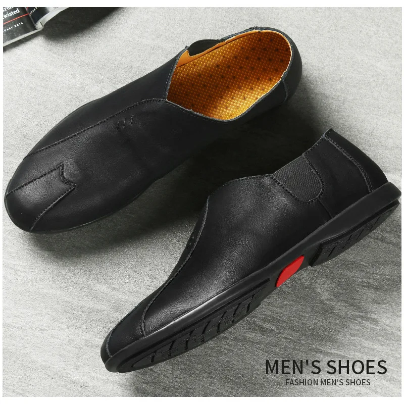 Spring and Autumn Men's Leisure Business Bean Shoes British Lazy Slip-On Loafers 39 s Wholesale Bulk products Accessories | Обувь