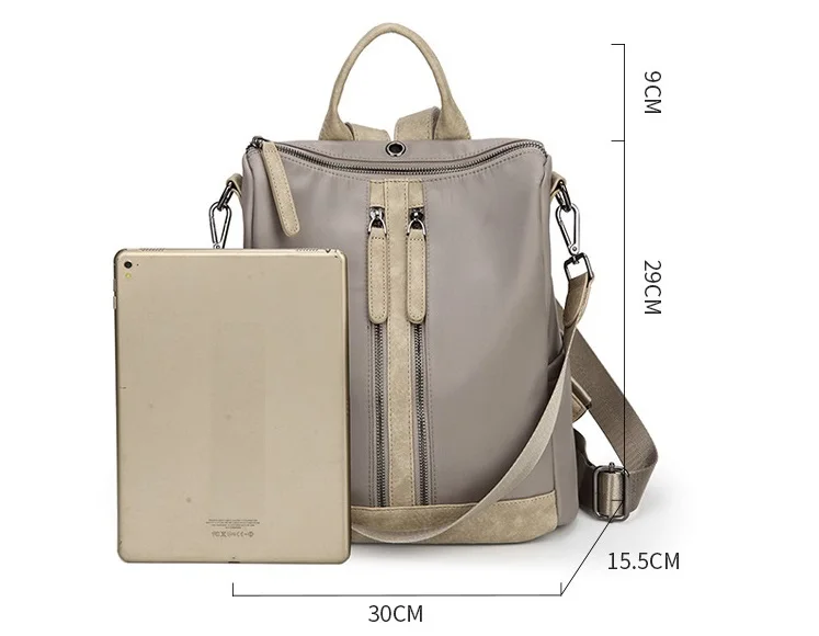 Женский рюкзак из натуральной кожи весенне летний повседневный с тиснением в