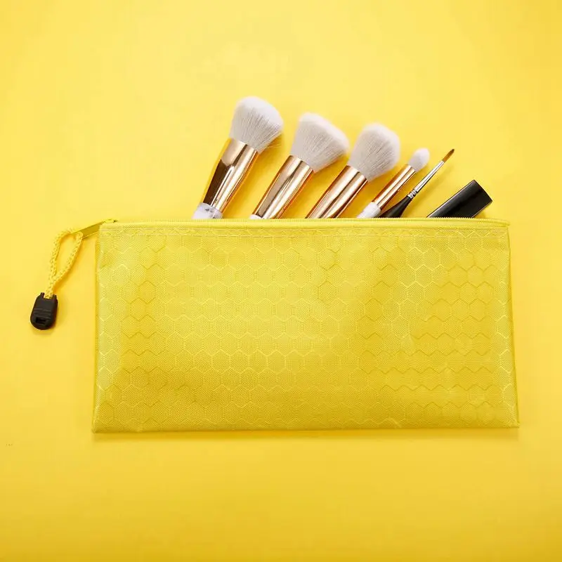12 Pieces Colors Zipper Waterproof Bag Pencil Pouch for Cosmetic Makeup Office Supplies and Travel Accessories | Канцтовары для