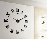 3d quartz wall clock modern design real big acrylic wall clocks mirror wall sticker large decoration clock for home living room