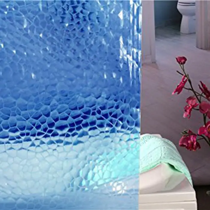 Прочная водонепроницаемая однотонная занавеска для душа Mildewproof 3D водостойкая
