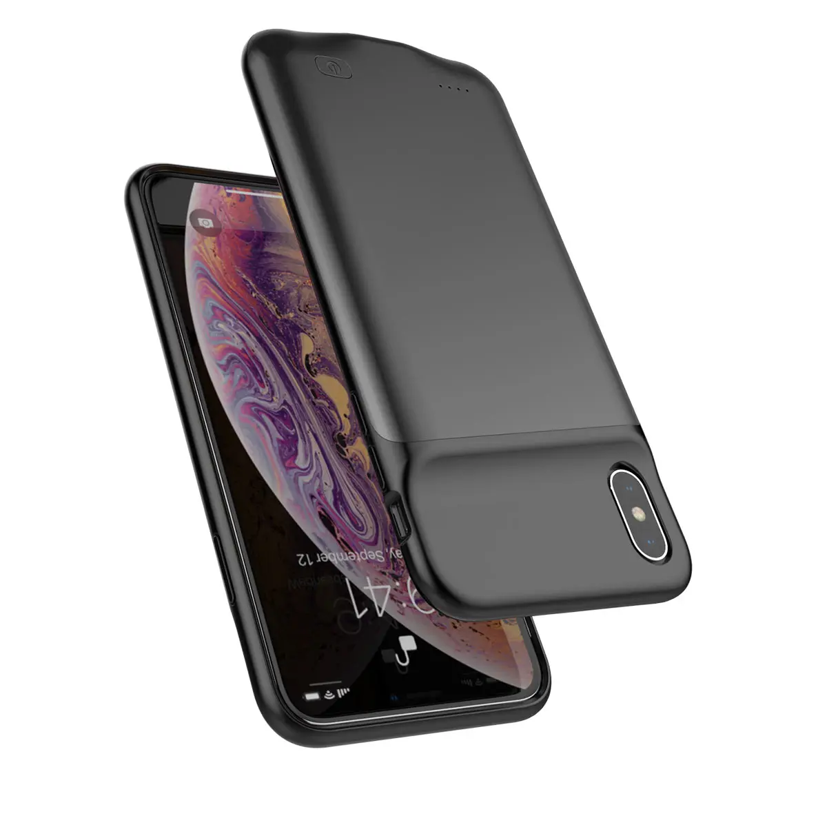 Для iPhone X Xs батарея зарядное устройство чехол с аудио 4000 мАч внешнего резервного
