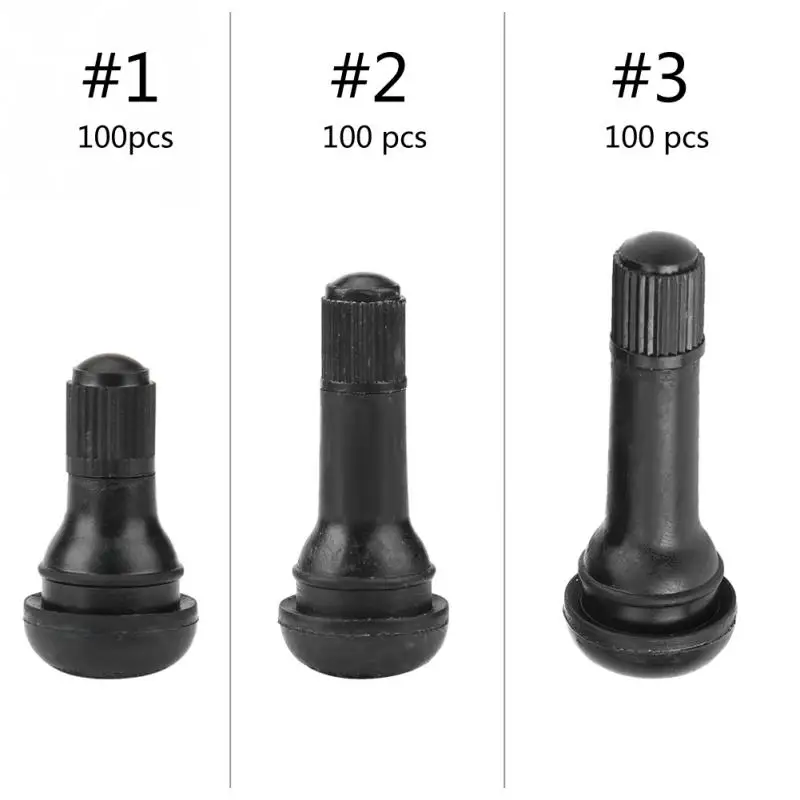100 pcs TR412/TR413/TR414 Car Motorcycle Universal Replacement Snap in Tire Tyre Valve Stem Accessories | Автомобили и мотоциклы