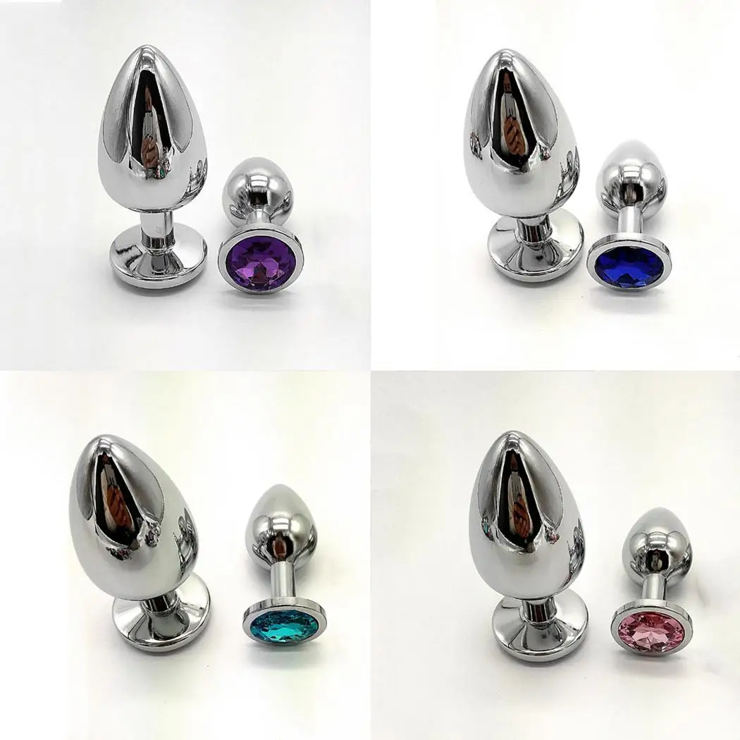 Anal Beads Crystal Jewelry Heart Butt Plug Stimulator Sex Toys Dildo Stainless Steel Hot Sale |
