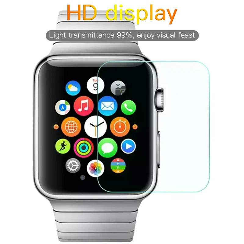 Стеклянная пленка для Apple Watch 42 мм iWatch закаленное стекло полное покрытие Защита