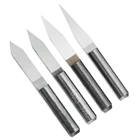 4 шт. Mayitr карбидные наконечники для гравировки, прецизионный шлифовальный инструмент, диаметр 3,175 мм. 20304060 градусов для печатных плат с ЧПУ