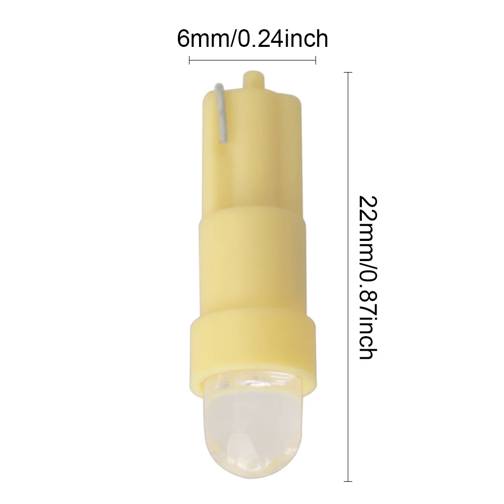 10 шт. Автомобильный интерьер T5 Led 1 SMD DC 12V световая приборная панель клиновидная