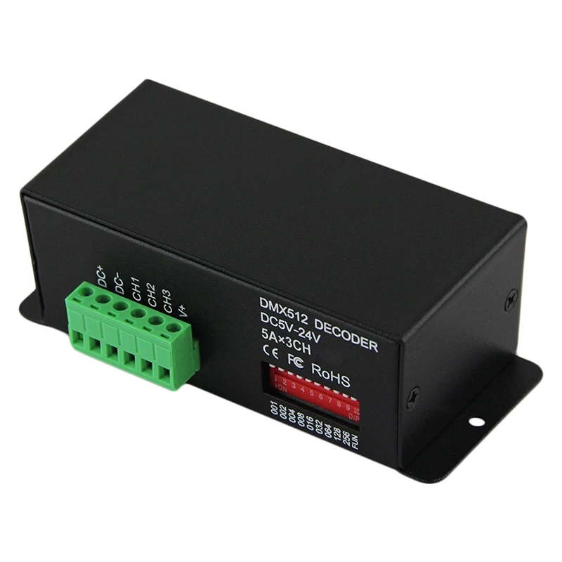 Bc-803 Rgb Dmx512 Контроллер Dc5V-24V 5А * 3Ch постоянное напряжение pwm декодер для Led полосы