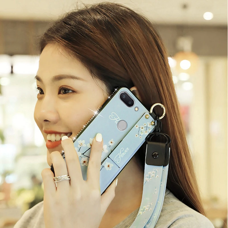 Чехол на запястье для Xiaomi Mi 9 SE 8 Lite 5X 6X Max 3 2 Play Redmi 7 6A 6 Pro 5 Plus Note 4 4X | Мобильные