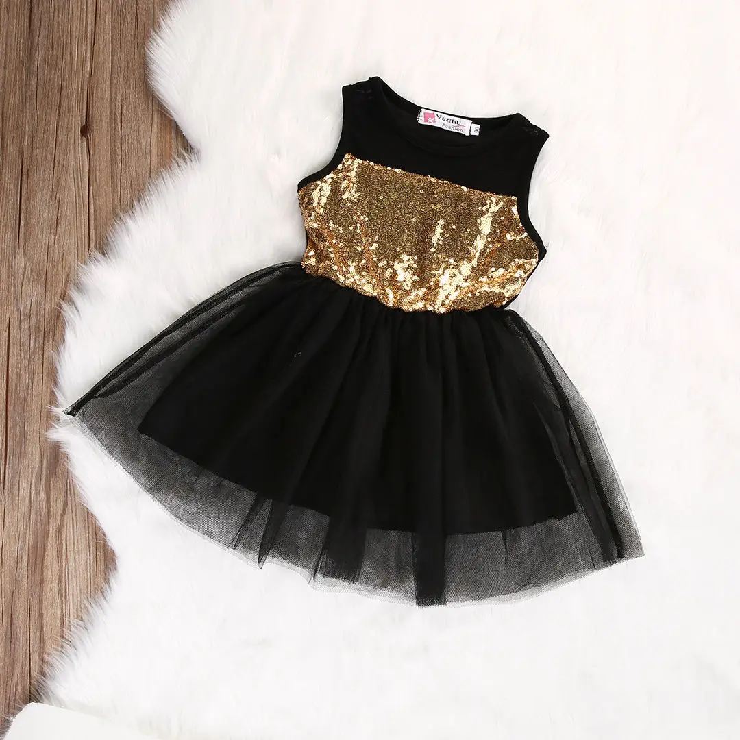 Pudcoco Girl Dress Child Kid Girls Sequinned Princess Wedding Bridesmaid Pageant Formal Party | Детская одежда и обувь