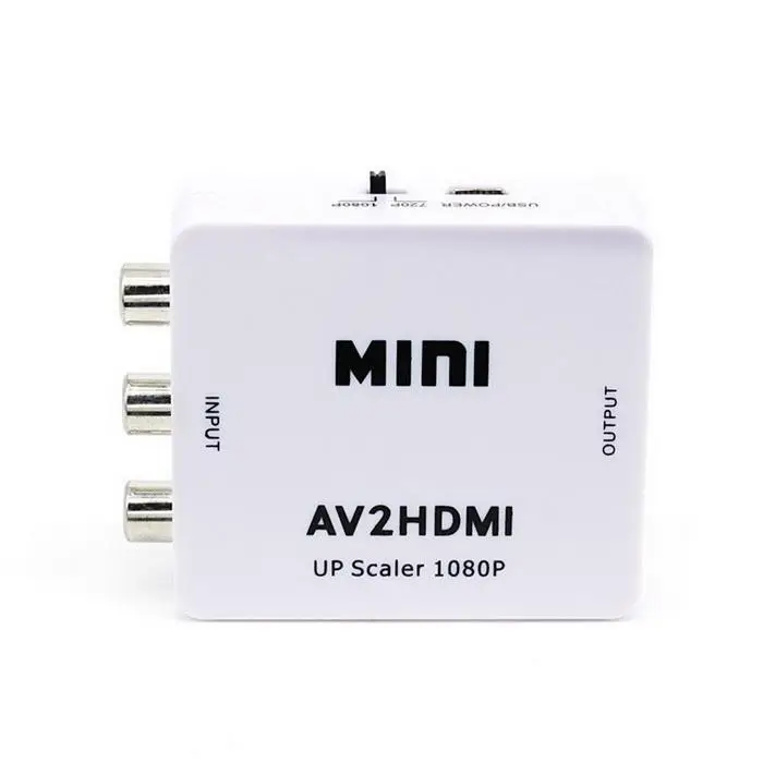 1080P HD Multimedia Interface to RCA Audio Video CVBS Adapter Converter AV input HDMI output For HDTV | Электроника