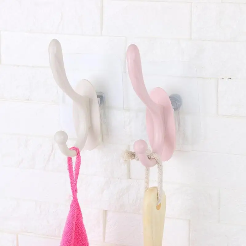 Wall-mounted Coat Bag Clothes Caps Hook Hangers Wall Hanging Organizer | Дом и сад