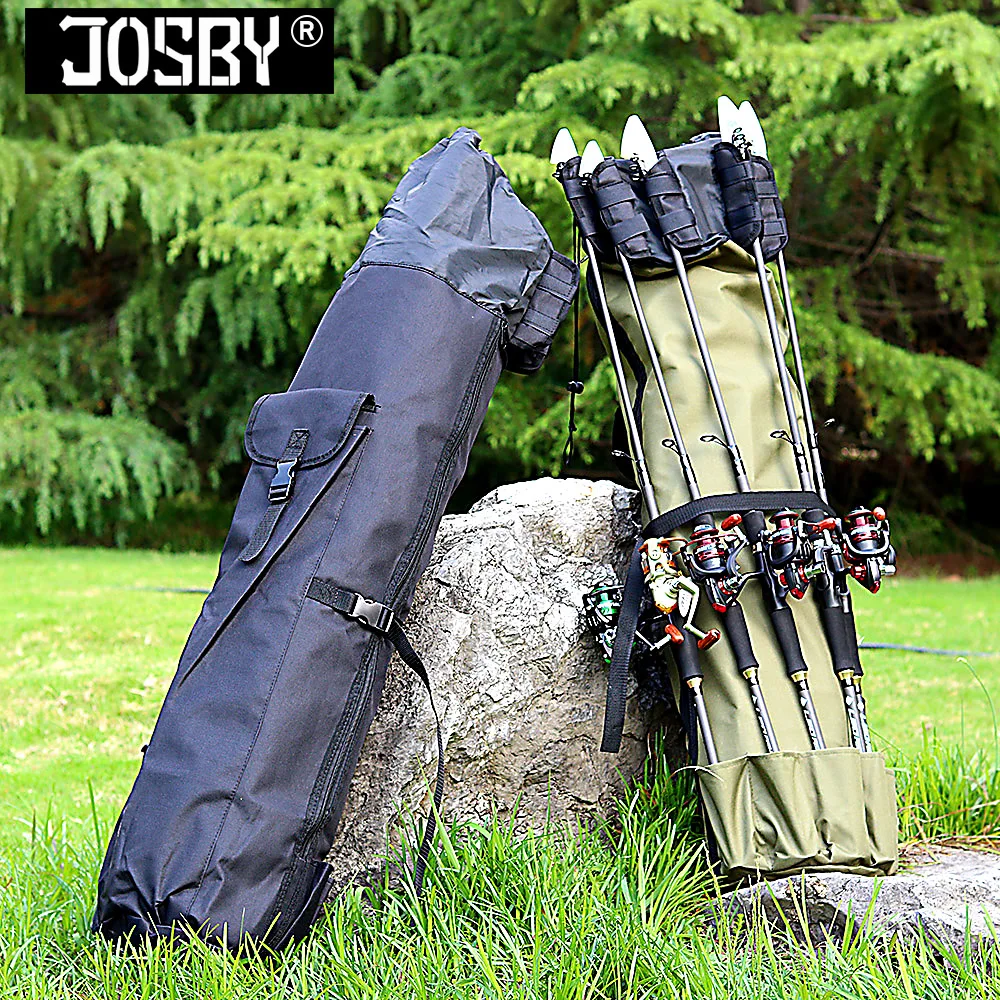 

Fishing Rod Bag Backpack For Ffishing Portable Multifunction Nylon Fishing Bag Carrier Canvas Fishing Case JOSBY