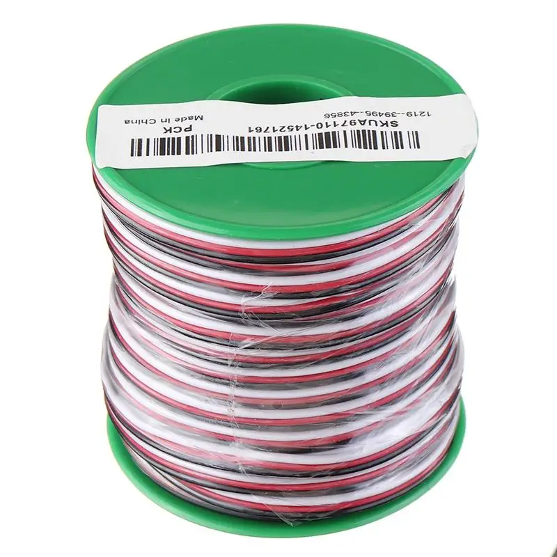 20 м 22AWG черный/белый/красный диаметр 1 5 мм мягкая силиконовая линия