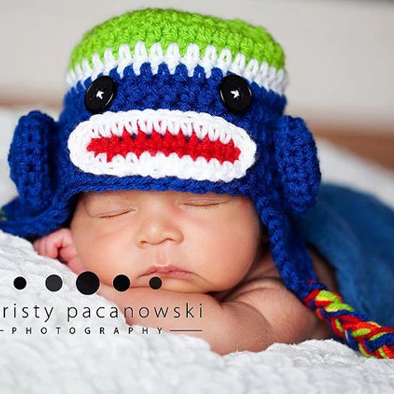 Вязаная крючком детская шапка флип для мальчиков 0-4 лет | Детская одежда и обувь