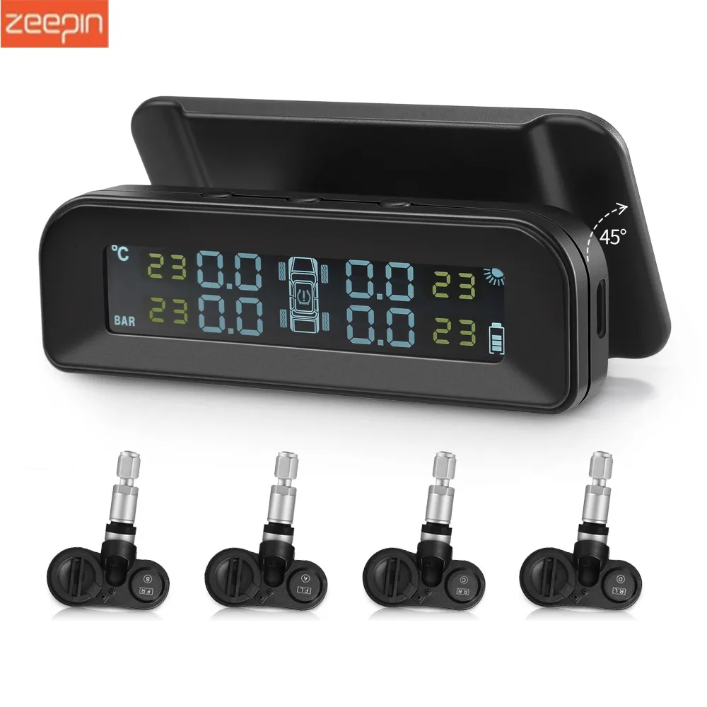 ZEEPIN C260 система контроля давления в шинах Солнечная TPMS универсальный прибор для