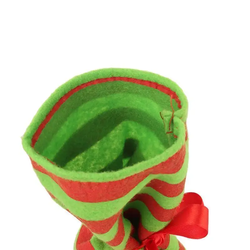 Новинка 2018 подтяжки для обуви в виде Санта Клауса эльфа Подарочный мешок конфет