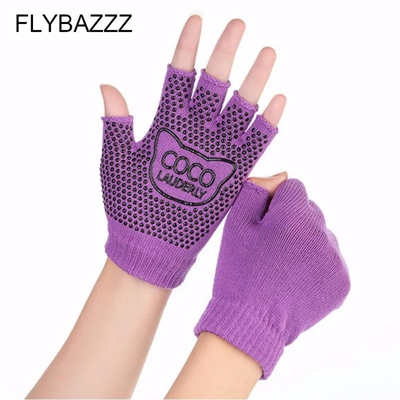Professional Yoga Socks Women Anti-slip Five Finger Toe Meia Pilates Massage Sokken Athletic Sport Woman With Gloves | Спорт и