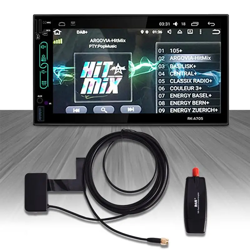 Для Android 4 5 1 6 0 7 плеер применяется Универсальный DAB + удлинитель антенны с USB