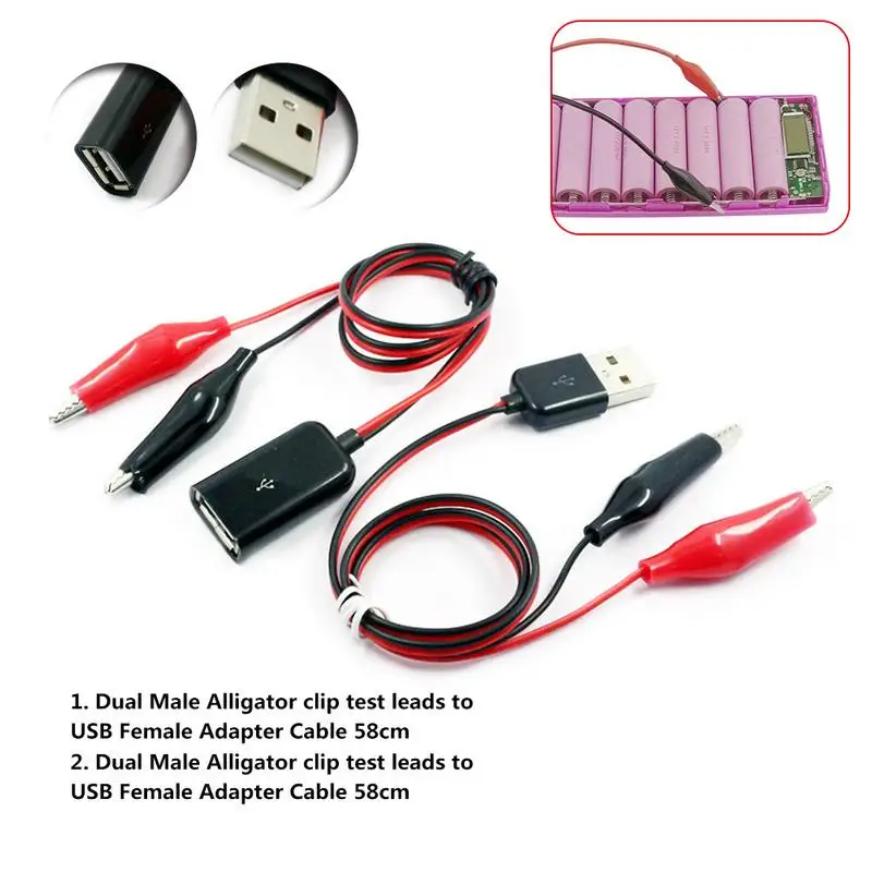 Кабель для проверки мощности постоянного тока USB-штекер и гнездо с поворотной